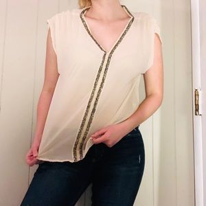 Dressy light pink blouse